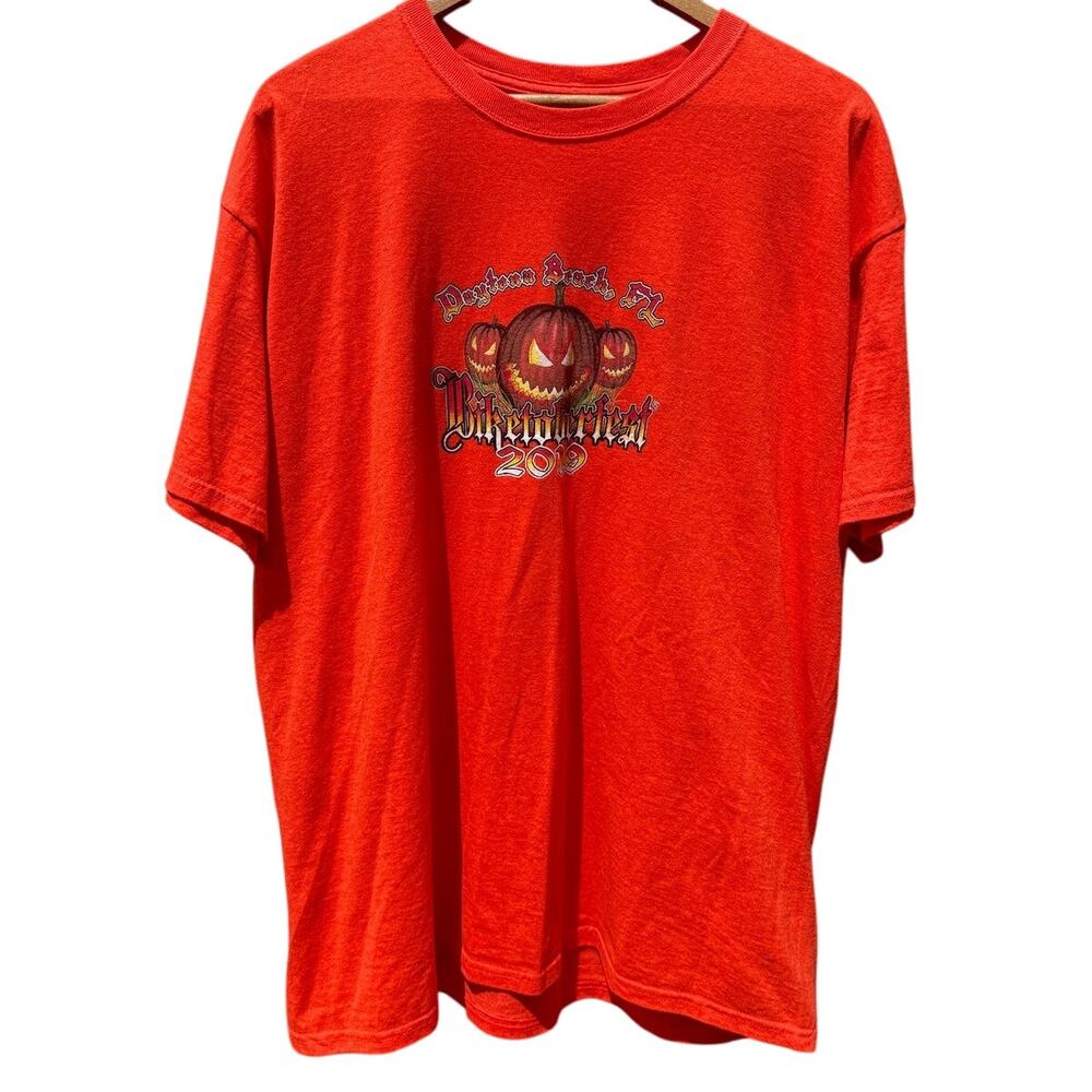 Daytona Beach Biketober Fest 2019 Orange Shirt Size XL